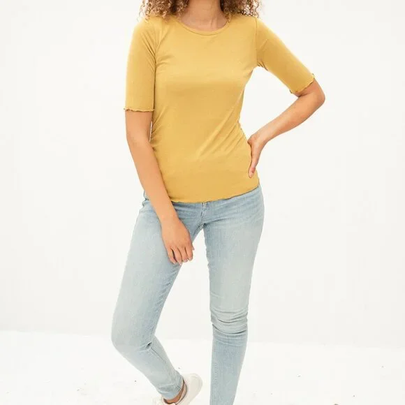 MYSTREE CUPRO MODAL RUCHED TOP - Picture 3 of 6